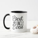 Search for best uncle ever mugs Typography