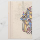 Search for art nouveau personal stationery Blue