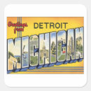 Search for detroit michigan stickers Retro