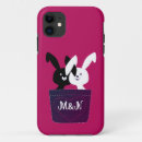 Search for cute bunny rabbit iphone cases Black and white