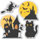 Search for black cat moon stickers Silhouette