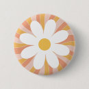Search for orange daisy badges Hippie