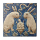 Search for blue rabbit tiles Vintage