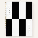 Search for black and white stripes notebooks Contemporary