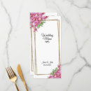 Search for floral wedding menus Dinner
