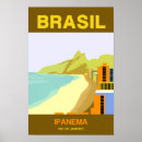Search for vintage brazil travel posters Ipanema