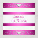 Search for fuschia and silver invitations Purple
