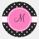 Search for black polka dot pattern stickers Pink