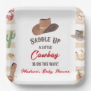 Search for western baby shower plates Saddle up
