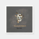 Search for skull wedding napkins Halloween
