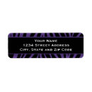 Search for black and purple return address labels Cute