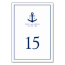 Search for nautical wedding table cards Navy blue and white