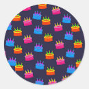 Search for birthday cake candles stickers Colourful