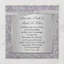 Search for lavender and silver wedding invitations Damask