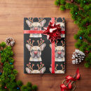 Search for french bulldog christmas wrapping paper Festive