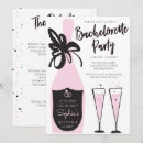 Search for champagne hen party invitations Retro