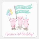Search for pink piggy stickers Kids birthday