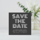 Search for disco save the dates Black and white