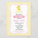 Search for duck baby girl shower invitations Rubber ducky