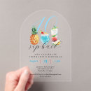 Search for pool 40th birthday invitations Tropical