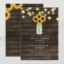 Search for barn engagement party invitations Sunflowers