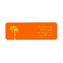 Search for palm fronds return address labels Green