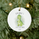 Search for green dinosaur christmas tree decorations Animal