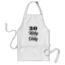 Search for 30 birthday aprons For her