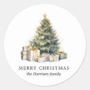 Search for elegant merry christmas stickers Pine tree