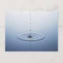 Search for water ripples postcards Blue