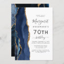 Search for blue 70th birthday invitations Chic