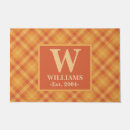 Search for orange doormats Gingham