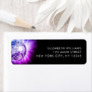 Search for black and purple return address labels Pink
