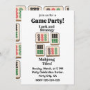Search for mahjong invitations Party