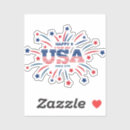 Search for blue and red stars stickers 4th of july