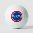Search for red white and blue golf balls Golfer