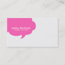 Search for speech bubble business cards Teacher