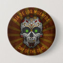 Search for sugar skull badges Dia de los muertos