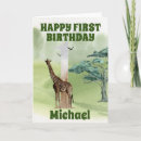 Search for giraffe birthday cards Safari