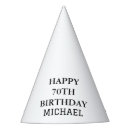 Search for black paper party hats Black and white