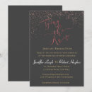 Search for rose gold confetti wedding invitations Calligraphy