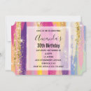 Search for faux gold glitter invitations Pastel