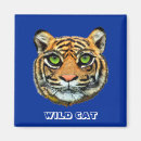 Search for tiger face magnets Wild cat
