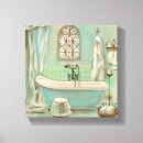 Search for vintage bath tub art Blue