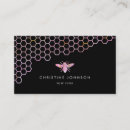 Search for hot pink and black business cards Aesthetician