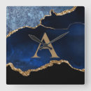 Search for gold glitter clocks Navy blue