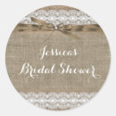 Search for burlap bridal shower stickers Lace