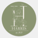 Search for letter h wedding stickers Monogrammed