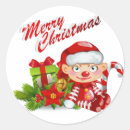 Search for cartoon elf stickers Santa