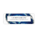 Search for navy blue and silver return address labels Agate